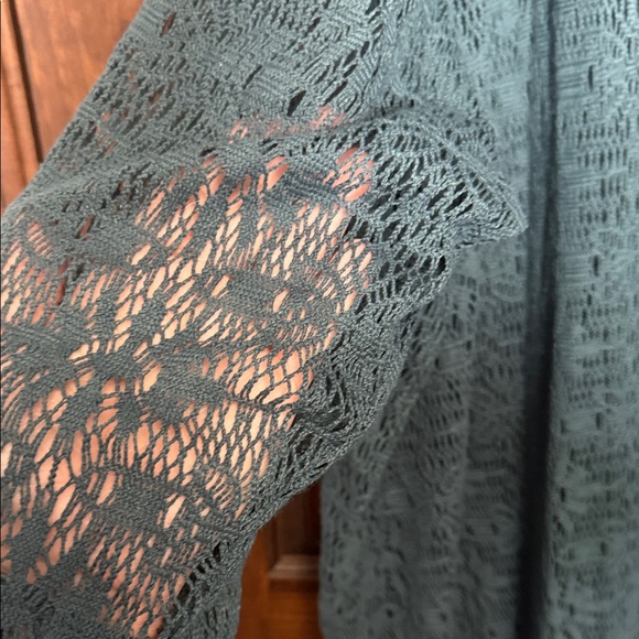 Maurices Dark Green Lace Duster - Picture 4 of 7